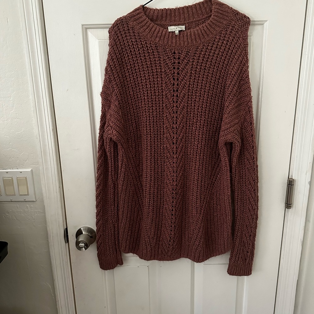 Large lucky brand chunky sweater.